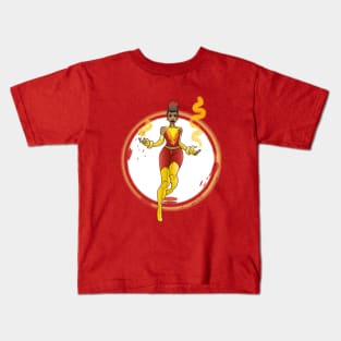 Dark Afro Phoenix Kids T-Shirt